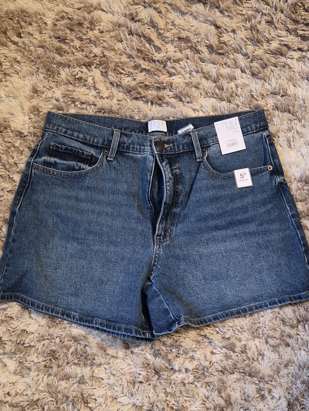 Time and Tru Women's Blue Denim Shorts